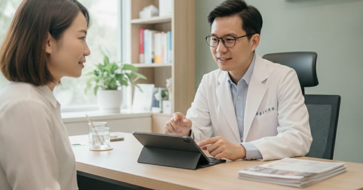 吳芮醫師示範玻尿酸下巴如何精準改善短縮問題，呈現自然V臉效果。
